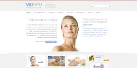 Mediashaker's Website Design for mdSpa