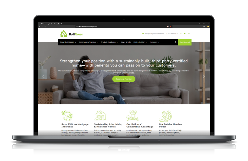 Built Green website preview