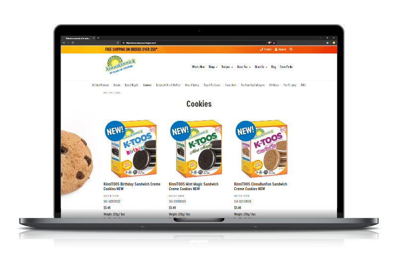 Kinnikinnick website preview