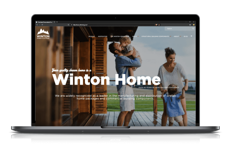 Winton Homes website preview